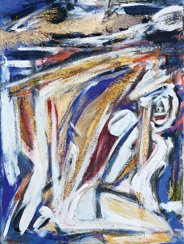 Demut, 30X40cm, Acryl auf Leinwand, CAYSA 2021-2022 - FOTO: Hagen Wiel